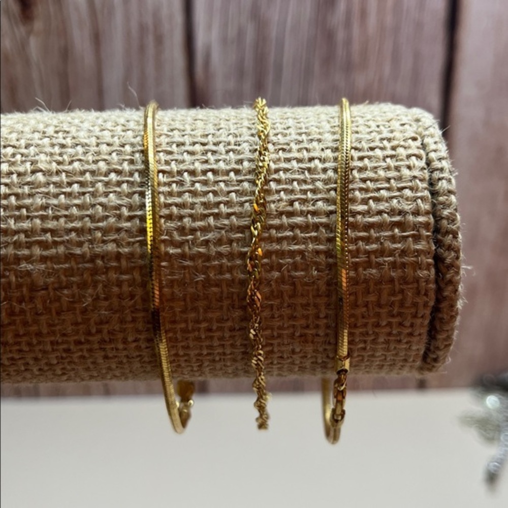 Vintage Milor Italy Bracelet Gold Over Solid Sterling Silver 925 -3 total